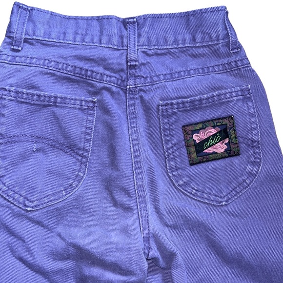 Vintage 80s/90s CHIC Purple Girls Jeans - Picture 5 of 11